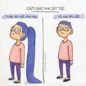 Kể cả chỉ khi cắt ngắn lên có một tí thôi, các nàng đã cảm thấy ngắn lắm rồi! Bằng chứng là sau khi con gái khoe vừa đi làm tóc, đố anh chàng nào có thể tinh ý nhận ra nếu nàng không cắt ngắn hẳn đấy! Ơ, hoặc là nhuộm tóc cũng vậy. Nói chung, mái tóc con gái thường không thay đổi quá nhiều, nhưng các nàng cứ tự nghĩ rằng nó đã "lạc trôi" về một nơi xa lắm...