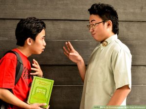 giao lưu, nói chuyện với sinh viên khác