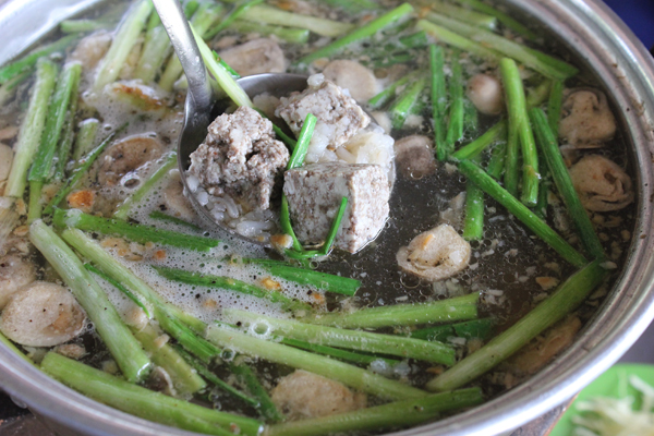 lau chao cua dong