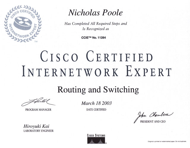 Cisco Certified Internetworking Expert