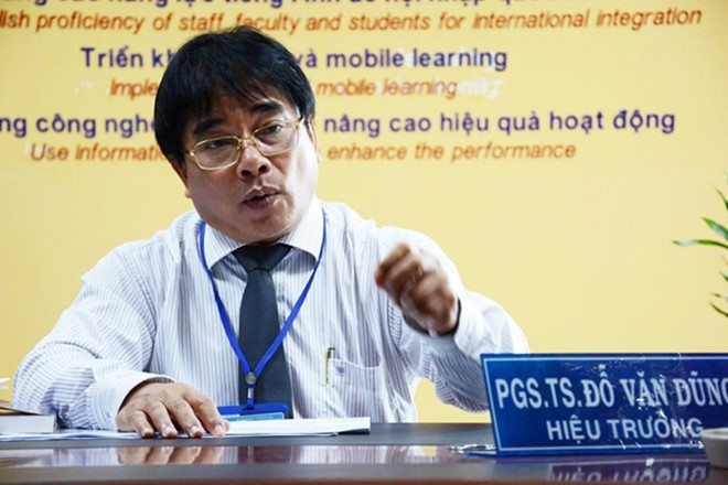 PGS.TS Đỗ Văn Dũng, hiệu trưởng ĐH Sư phạm Kỹ thuật TP.HCM. Ảnh: Phước Tuần.