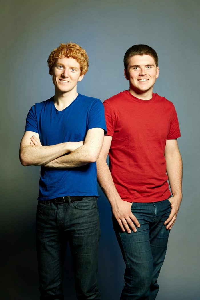 Stripe Co-founders, Patrick and John Collison.