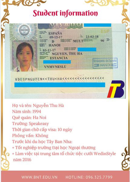 Học sinh đạt visa tháng 11/2017 chỉ sau 10 ngày chờ đợi kết quả