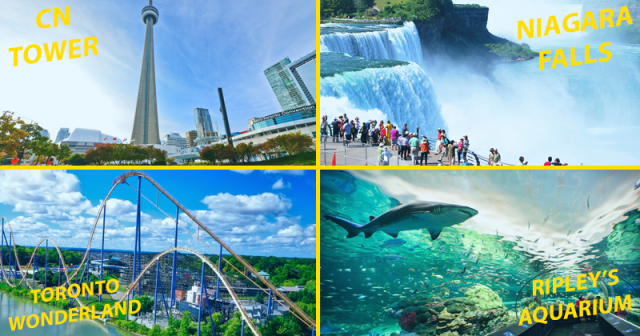 Những địa điểm nổi tiếng nhất Toronto như th&aacute;c Niagara, thủy cung Ripley, Toronto Wonderland, CN Tower, &hellip; đều nằm trong lịch tr&igrave;nh trại h&egrave; tiếng Anh Canada 2018