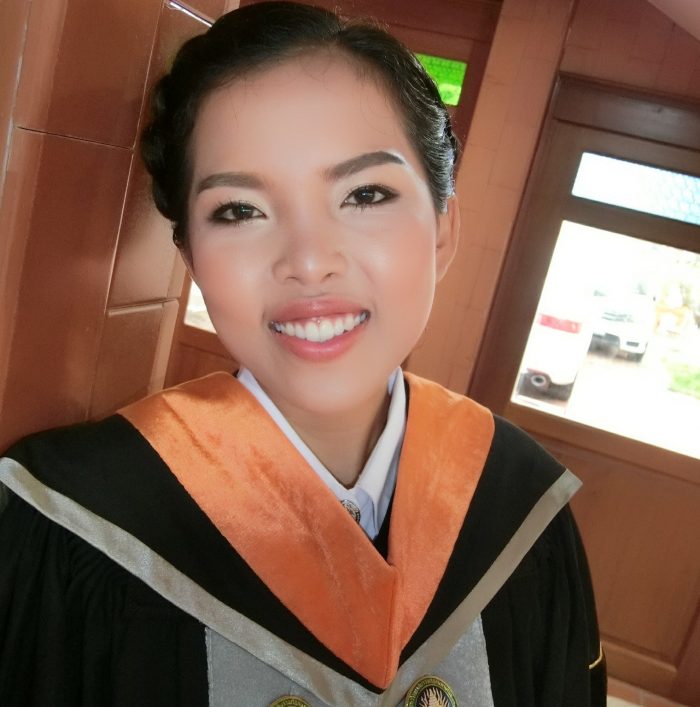 Suwanan Ketiam, tốt nghiệp ngành Tâm lý học, Đại học Chandrakasem Rajabhat, Bangkok. (Ảnh: FBNV)