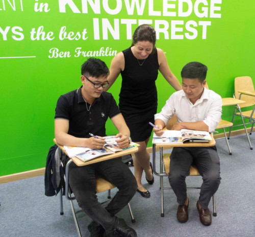 Giờ học tiếng Anh thực tế tại DTP Academy