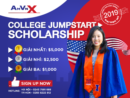 Khởi động cuộc thi học bổng đại học Mỹ "College Jumpstart Scholarship" lần thứ nhất.
