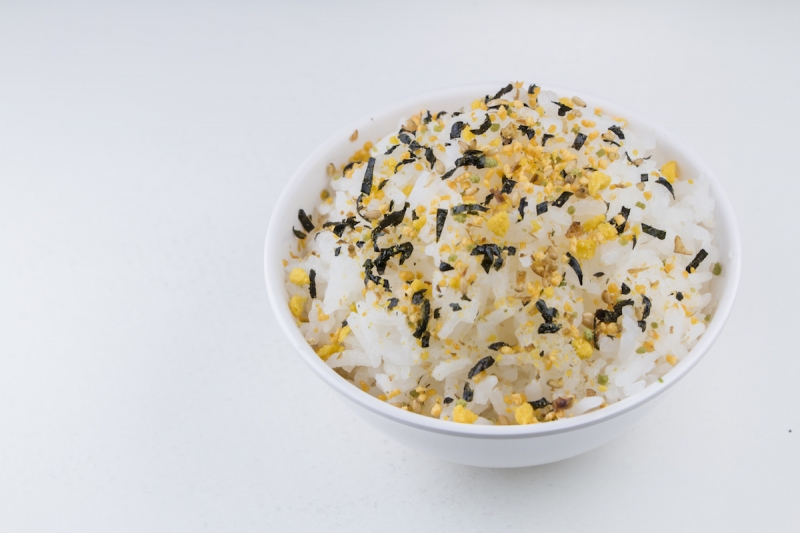 Furikake on rice, Japanese food