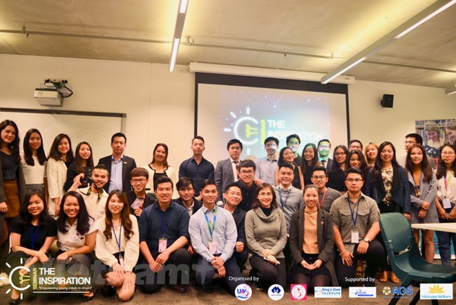 Tổng hội sinh viên Việt Nam tại sự kiện The Inspiration - Niềm Cảm Hứng (Ảnh: UAVS)