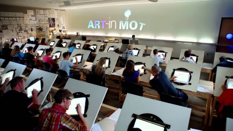 Một lớp học tại trường Đại học Full Sail, Mỹ