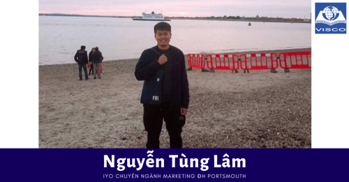 Bạn Nguyễn Tùng Lâm học tại Đại học Portsmouth.