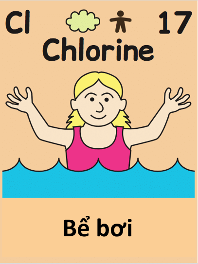 Clo là chất làm sạch bể bơi