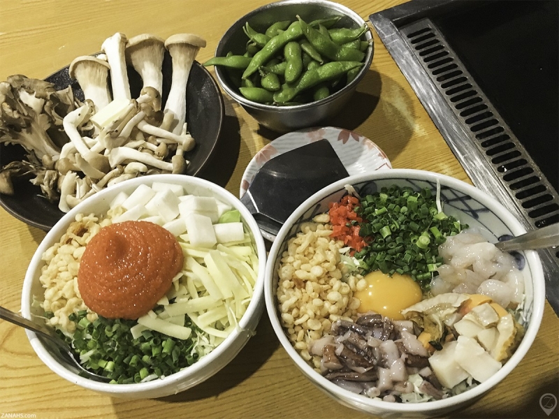 Nguyên liệu để làm Monjayaki