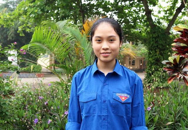 Chân dung thủ khoa môn Hóa học Võ Hà Lam - học sinh Trường THCS Tôn Quang Phiệt (huyện Thanh Chương, Nghệ An).