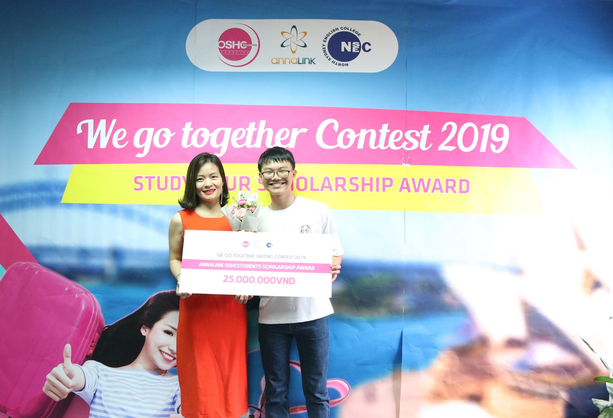 Nguyên nhận học bổng tại văn phòng Annalink Hà Nội