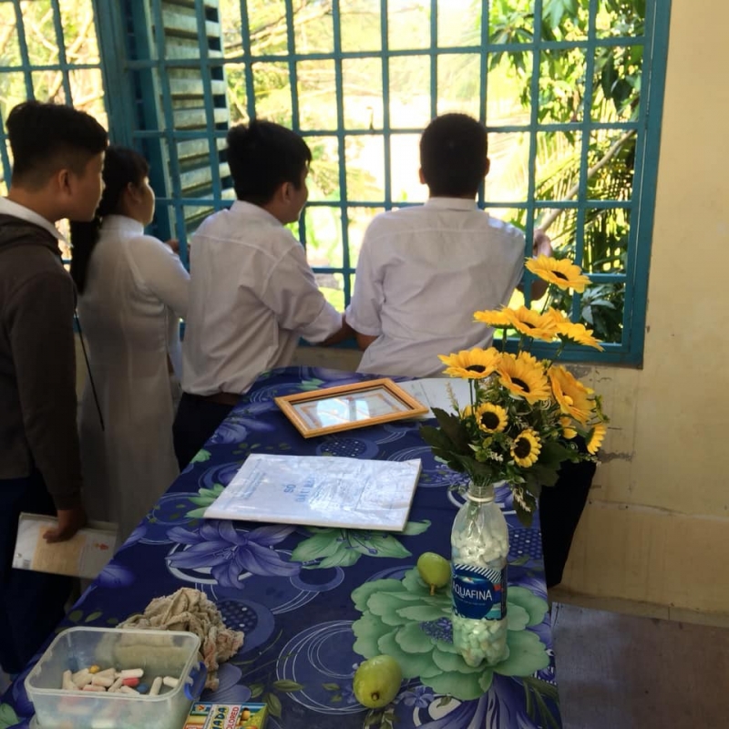 Sẽ thế nào khi ngoài khung cửa sổ lớp bạn có một cây xoài.