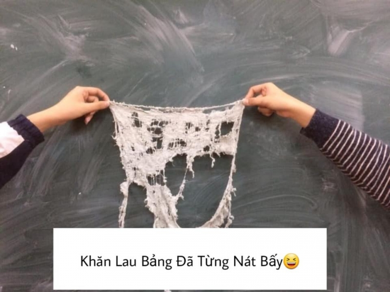 Câu chuyện về những chiếc giẻ lau rách hơn cả cái bang nhưng vẫn ngày ngày làm tốt công việc lau sạch bảng