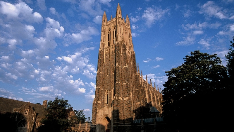 Duke University Chapel at sunrise