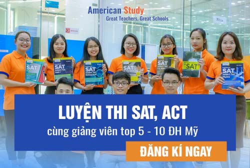 American Study là tổ chức luyện thi SSAT/ ACT/SAT/IELTS/TOEFL và tư vấn du học hàng đầu của Mỹ.