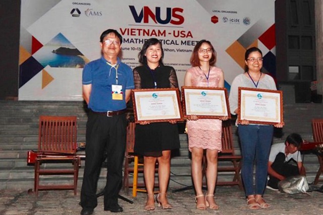 3 nữ toán học trẻ xuất sắc nhận đề cử khen thưởng của Hội nghị Toán học Việt - Mỹ 2019