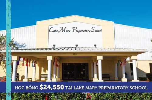 Học sinh học tại Lake Mary Preparatory School có cơ hội nhận học bổng tới 24.550 USD.