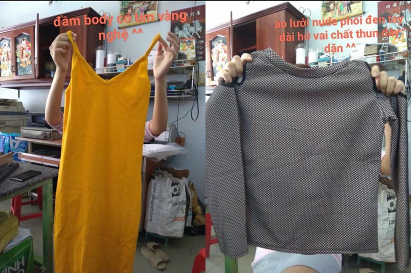 Nhưng thực tế, 4 món đồ về tay Phương lại trông "thảm họa" như thế này cơ