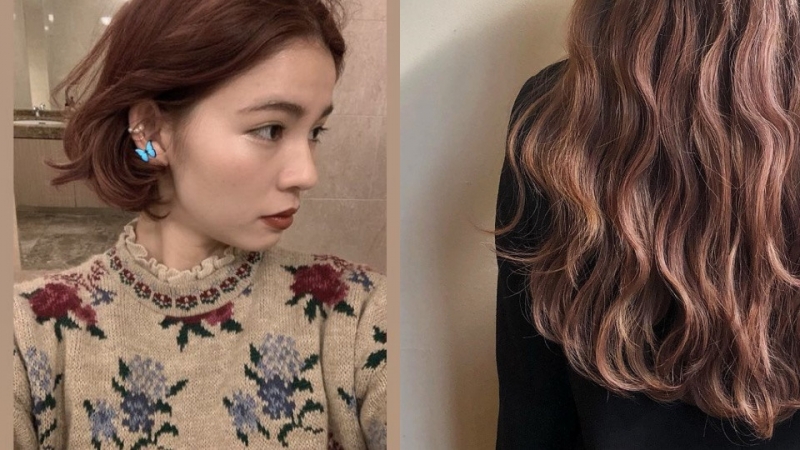 Đây có lẽ là màu tóc khá phổ biến mà các cô gái Nhật gần như ai cũng thử nhuộm. Nó không quá trầm, không quá chóe lọe nhưng vẫn giúp bạn nổi bật. Tông da của bạn cũng sẽ sáng hồng lên đáng kể nếu thử nhuộm tóc hồng nâu pha chút caramel. Đặc biệt, bạn cũng sẽ không phải tẩy tóc nếu muốn nhuộm màu này.