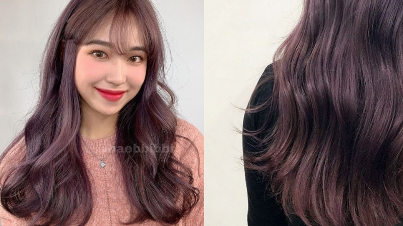 So với việc chỉ nhuộm tóc tím nguyên bản thì nếu nhuộm tóc hồng nâu pha tím, bạn sẽ khiến người ta phải chú ý hơn nhiều. Tuy nhiên, bạn nên chú ý nhắc thợ làm tóc là chọn màu hồng berry chứ đừng nên chọn hồng pastel nhé. Tuy phải tẩy tóc chút xíu nhưng "thành quả" sẽ khiến bạn bất ngờ đấy.
