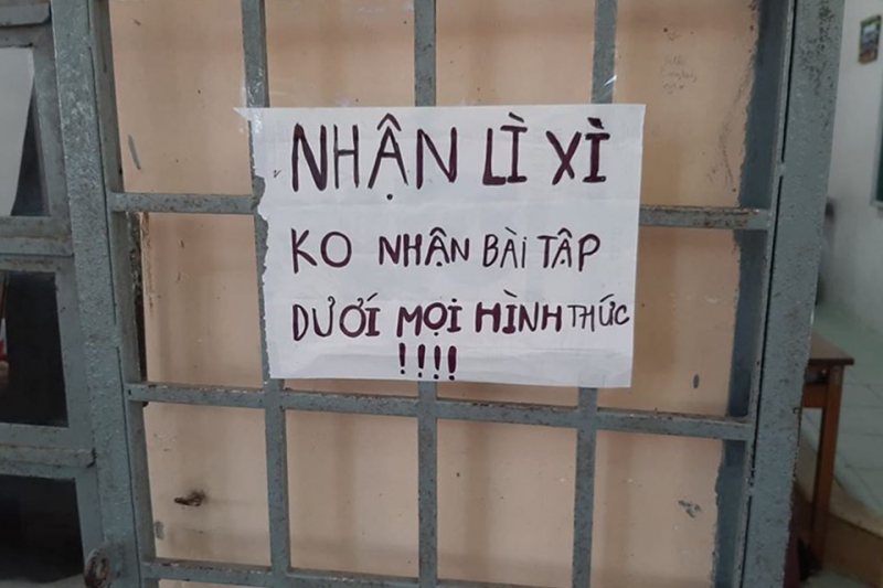 Bức "tối hậu thư" của các bạn học sinh.