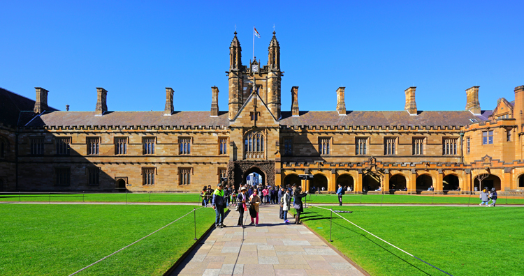 Khuôn viên Đại học Sydney, một trong những trường danh tiếng Australia. Ảnh: Shutterstock.