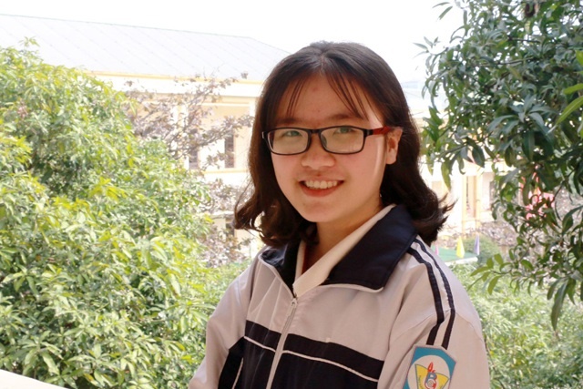 Dương Quỳnh Châu - nữ sinh duy nhất giành giải Nhất môn Toán kỳ thi Học sinh giỏi quốc gia năm 2019.