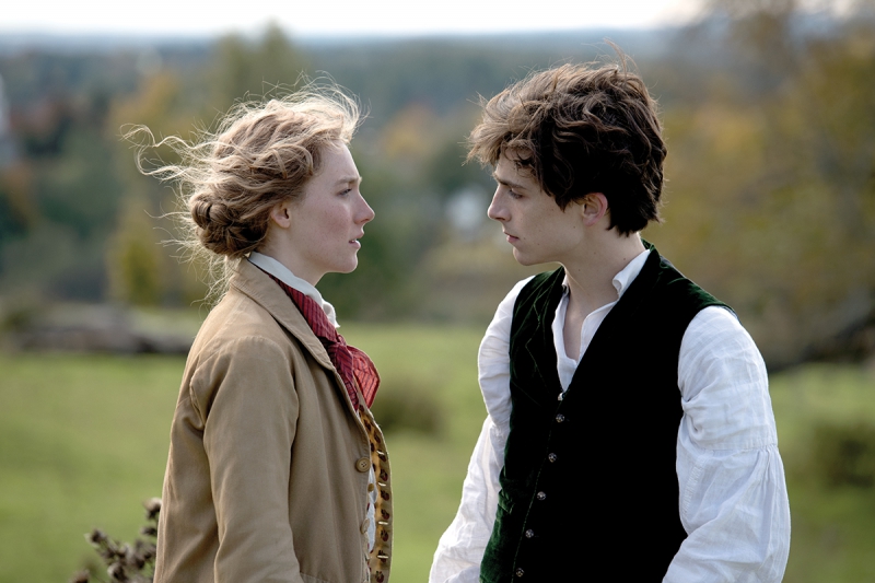 Saoirse Ronan and Timothée Chalamet in Columbia Pictures’ LITTLE WOMEN.