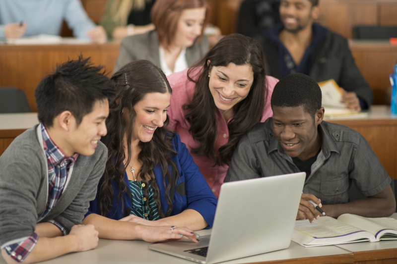 Making a Presentation on a Laptop