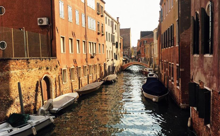 Thành phố Venice, vùng Veneto, một trong những tâm dịch tại Italy, thưa thớt khách du lịch ngày 10/3. Ảnh: Nguyễn Hà Thu.