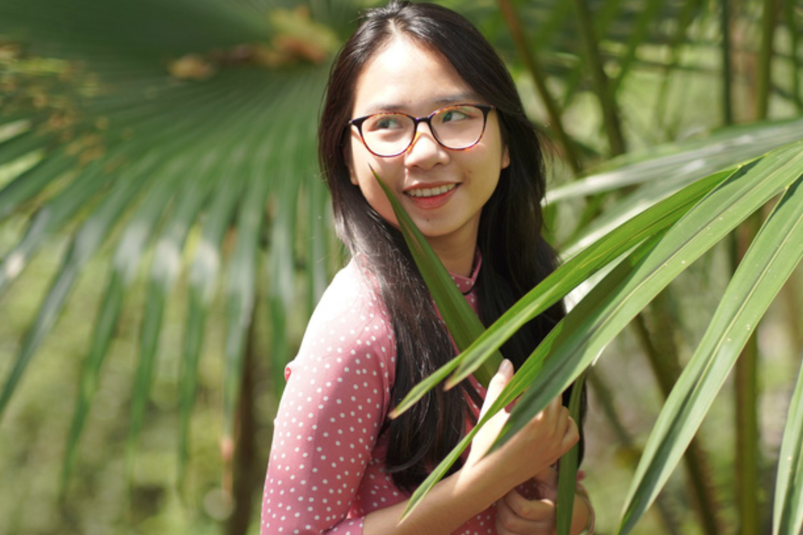 Lê Linh Đan, nữ sinh trường THPT Chuyên Phan Bội Châu (Nghệ An).