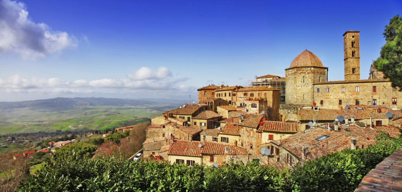 beautiful old Volterra - medieval town of Tuscany, Italy