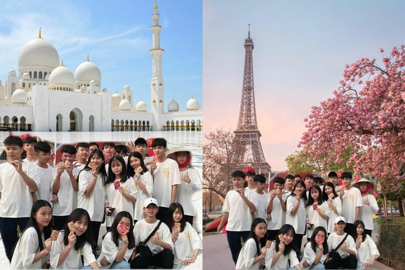 Những bức ảnh kỷ yếu được chụp khắp mọi nơi, từ châu Á sang cả châu Mỹ.