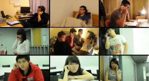 Chỉ có thể gọi điện khi nhớ nhà. 