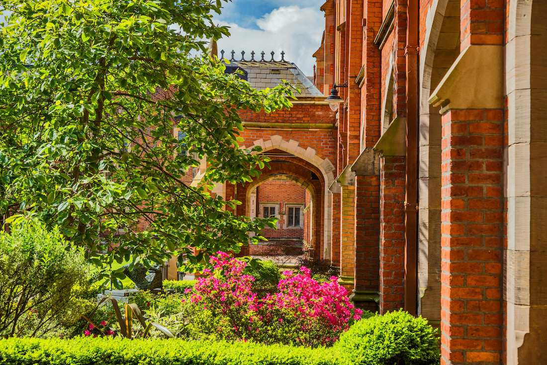 The Quad and Cloisters, summer